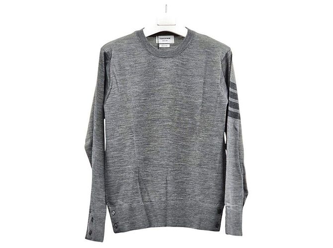 Thom Browne Unbenutzter Pullover aus Merinowolle Braun