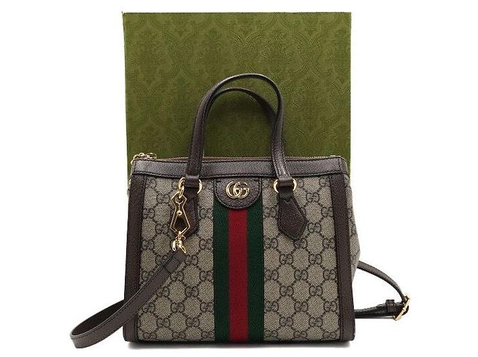 Gucci Borsa Tote e Borsa a Tracolla Ophidia Small Marrone