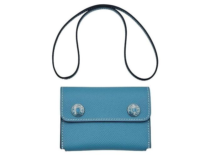 Hermès Card Holder Blue