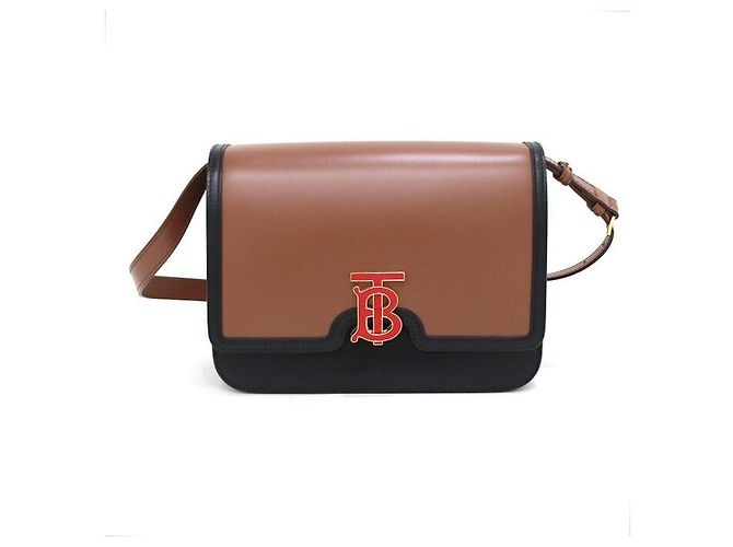 Burberry Borsa a tracolla TB Medium in pelle Marrone
