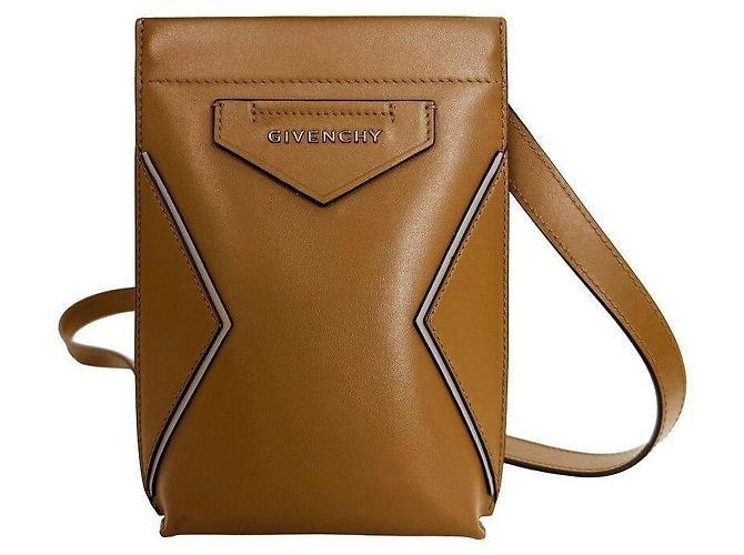 Givenchy Borsa a tracolla Antigona Soft Phone Pouch Brown Marrone