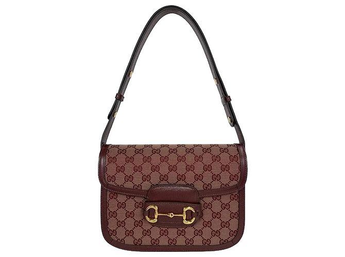 Horsebit 1955 Gucci Horsebit Supreme Shoulder Bag Medium Red