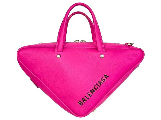 Balenciaga Mala Duffle Triangle Small Rosa
