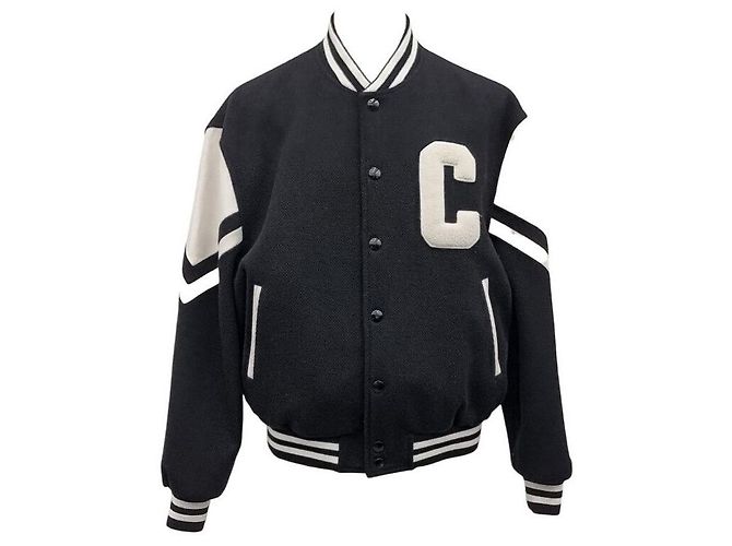 Céline Wool Jackson Teddy Jacket Black