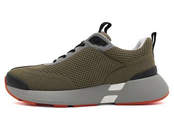 Hermès Khaki Mesh Hero Men's Sneakers Brown