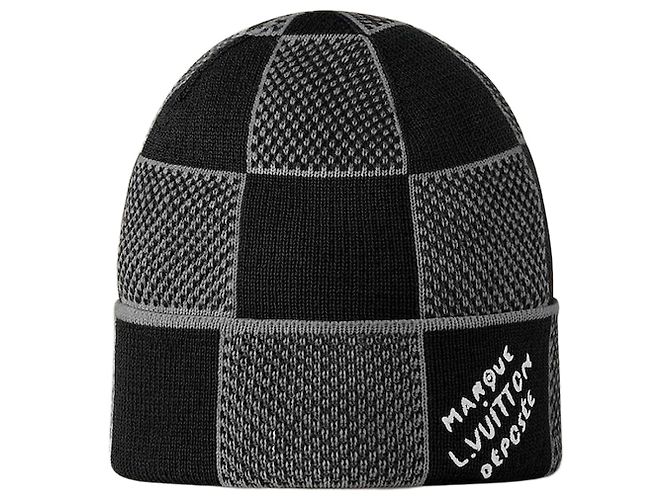 Louis Vuitton Damier Heritage Beanie Black Schwarz