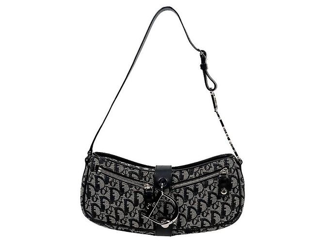 Dior Borsa a tracolla Oblique Canvas con anello a D Multicolore