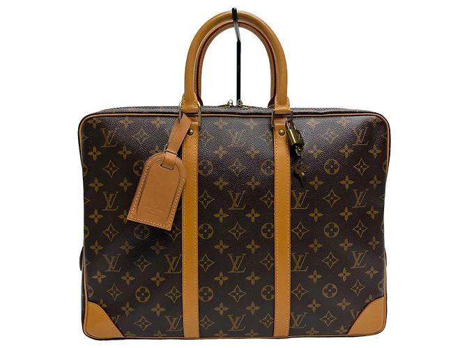 Louis Vuitton Monogram Document Briefcase Brown