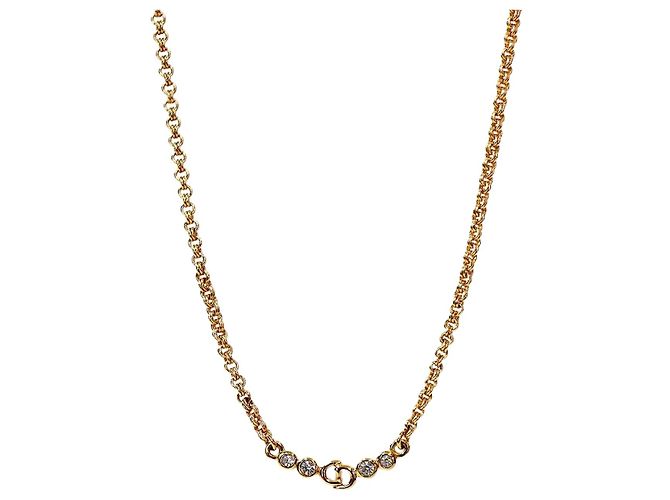 Dior Collana Cubic CD Gold D'oro 