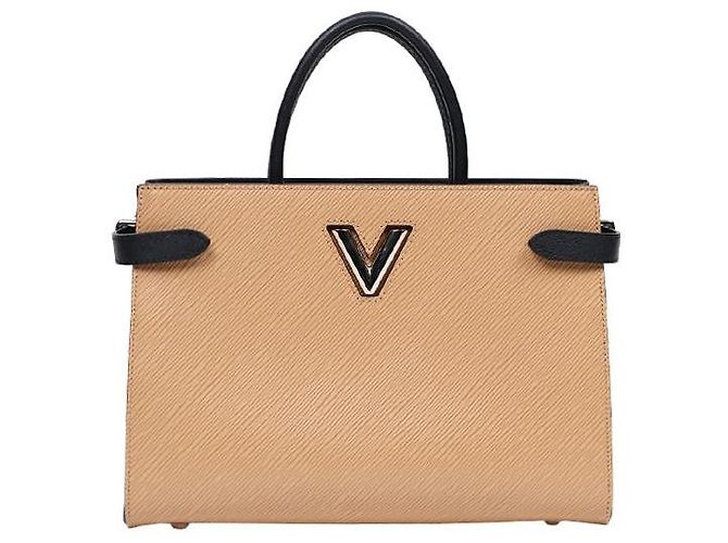 Louis Vuitton Saco Tote Twist Bege Marrom