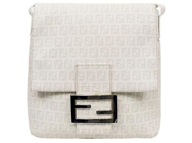 Fendi Borsa a tracolla Zucchino bianca Bianco