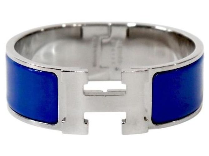 Hermès Bracciale Blue Click Acier Silver 