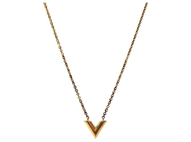 Louis Vuitton Essential Gold Halskette Golden