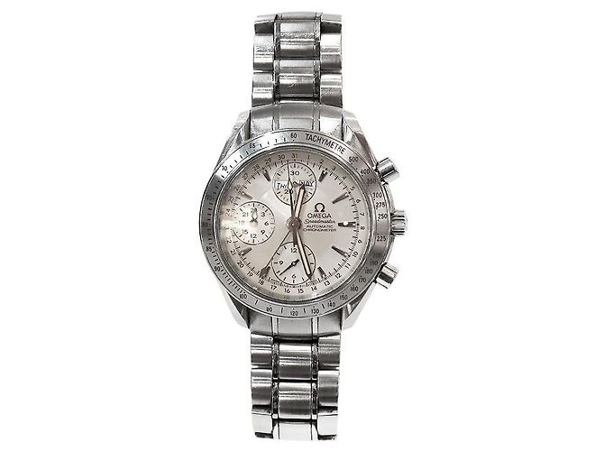 Omega Relógio Automático Steel Speedmaster Chronograph Branco