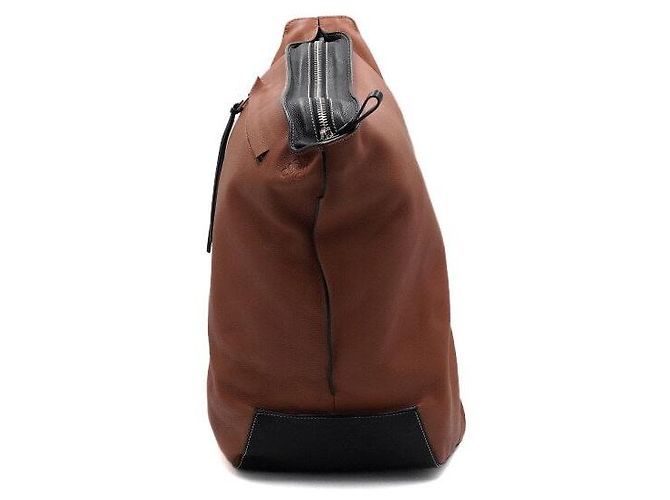 Loewe Brown Leather Sling Backpack for Men
