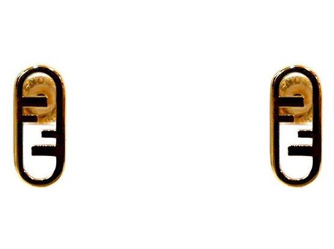 Fendi Lock Gold Ohrringe Golden