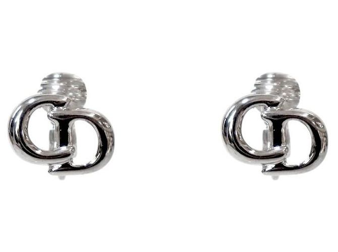 Dior Pendientes CD plateados Plata