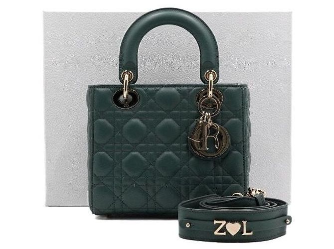 mala e mala de ombro Lady Dior My ABCDior Small Verde