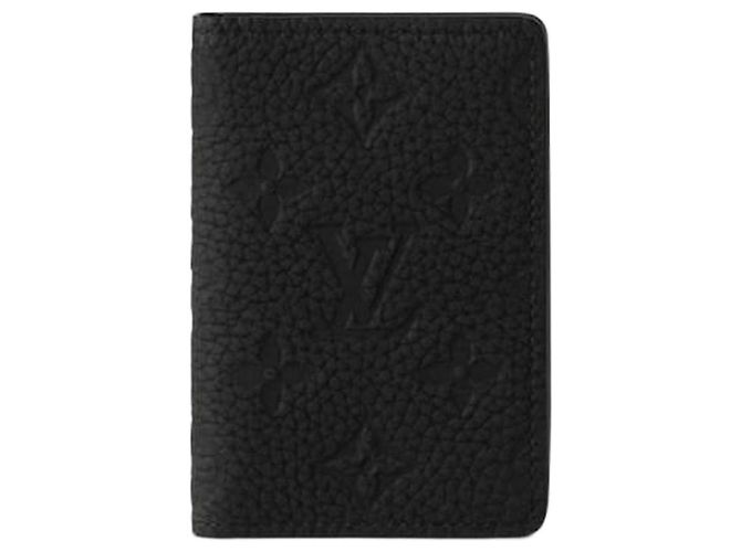 Louis Vuitton Pocket Organizer Black Taurillon Leather