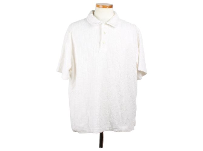 Dior Oblique Jacquard Terry Polo Weiß