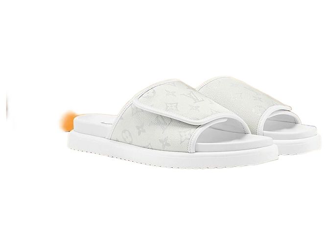 Eva Louis Vuitton Miami Mule White Bianco