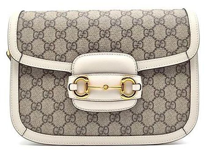 Gucci Bolsa de Ombro Horsebit Branco