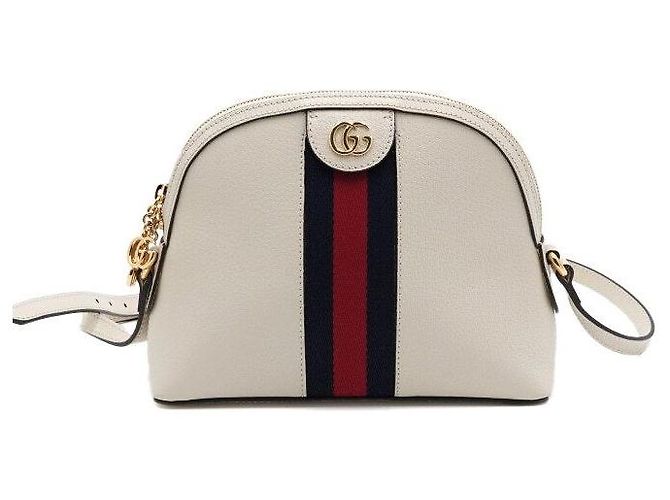 Gucci Bolsa de Ombro Ophidia GG em White Branco