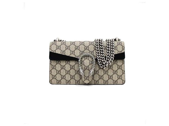 Gucci Borsa a tracolla e spalla Dionysus Small GG Chain Marrone