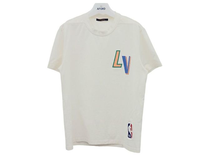 Louis Vuitton NBA Print T-Shirt Silber
