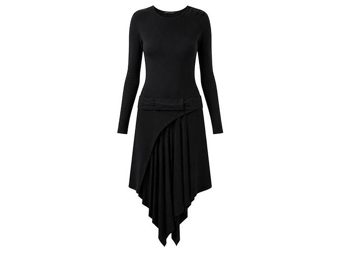 Yohji Yamamoto Schwarzes Kleid