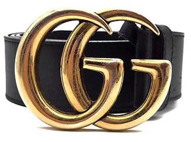 Gucci GG Marmont Gürtel Schwarz