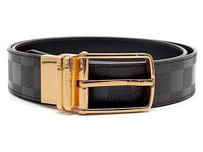 Louis Vuitton Cinturón Boston reversible Negro
