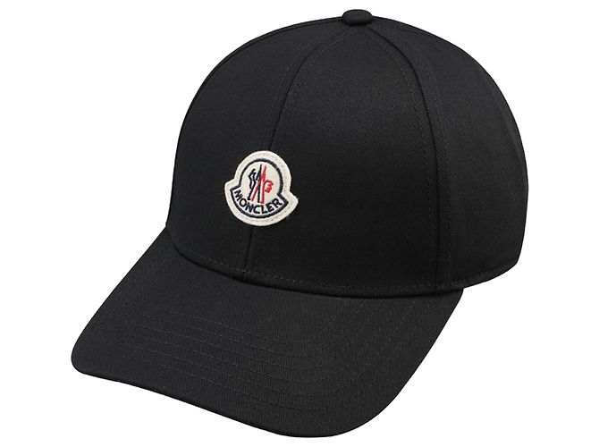 Moncler Boné de beisebol com logótipo bordado Preto