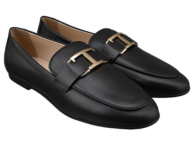 Tod's Timeless Leather Loafers Black