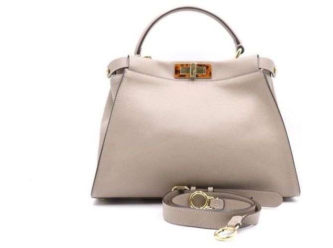 Fendi Borsa Tote e a Tracolla Peekaboo Medium Marrone