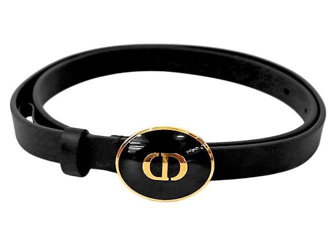 Dior Cinto Black Teddy CD Logo Preto