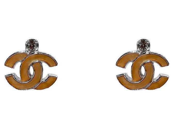Chanel Orecchini CC Cubic Pink Rosa 