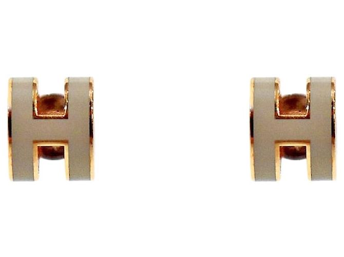 Hermès Orecchini Mini Pop Marrone 
