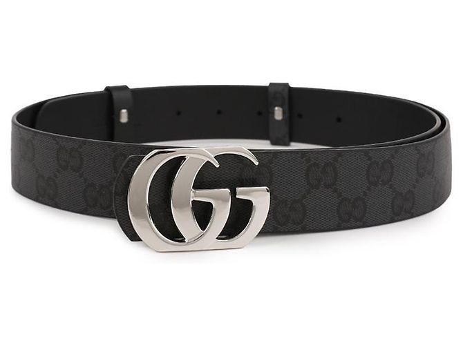 Gucci Cintura reversibile Cut GG Nero