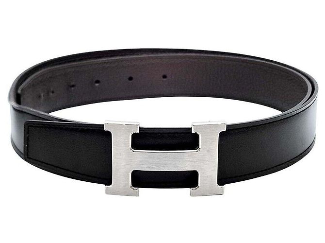 Hermès Wendegürtel Schwarz