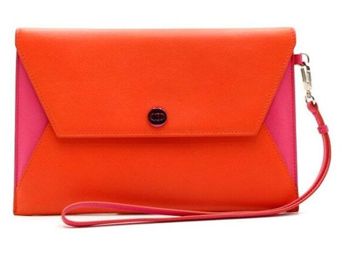Dior Envelope Block Strap Clutch Tasche