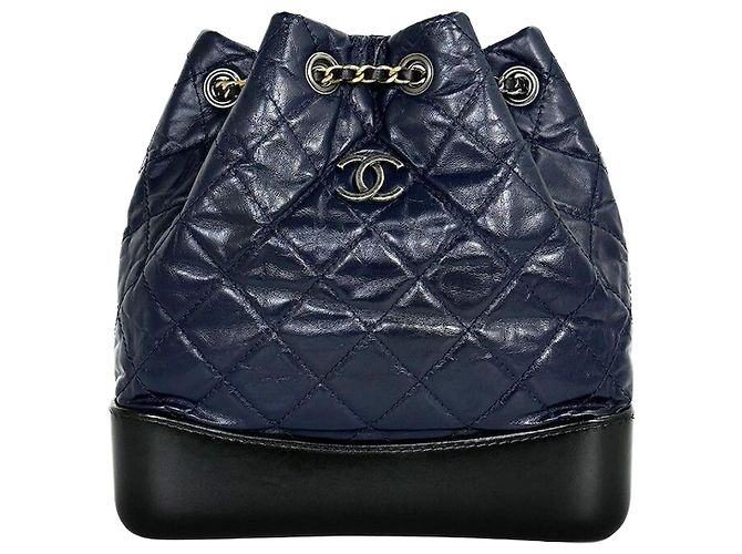 Chanel Gabrielle Backpack Small Blue