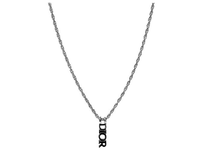 Dior Collana Verticale Argento 