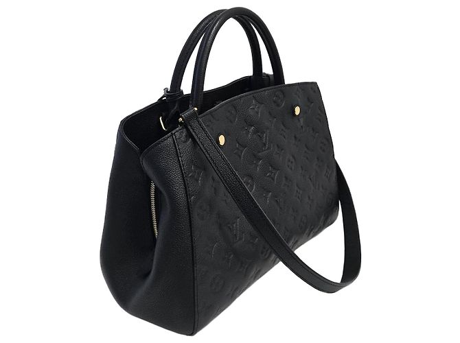 Louis Vuitton Borsa a tracolla Montaigne MM Empreinte Nera Nero