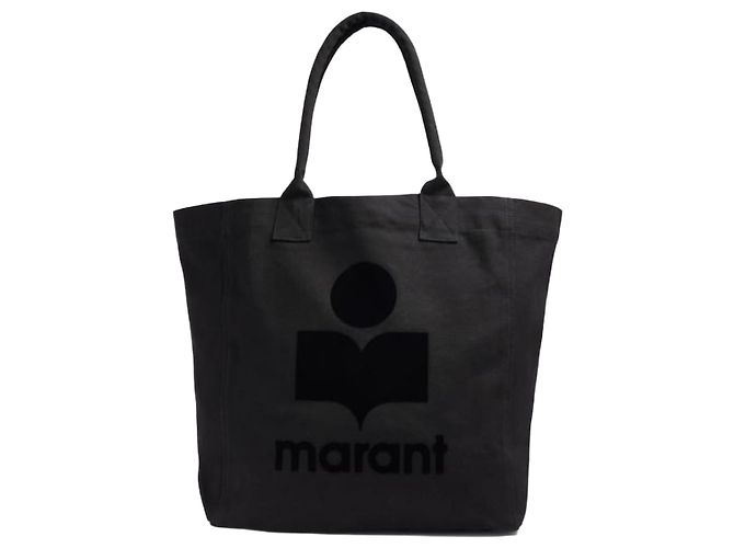 Isabel Marant Bolso de mano Yenky de algodón Negro
