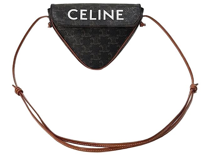 Céline Borsa a tracolla Triangle Tan