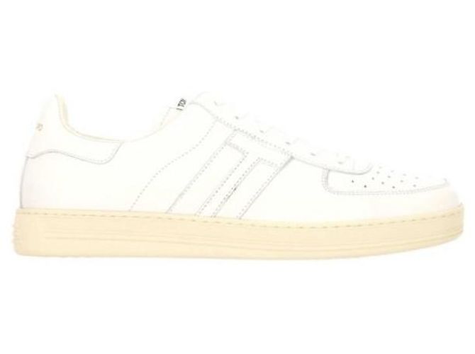 Tom Ford Radcliffe Leder-Sneaker Weiß