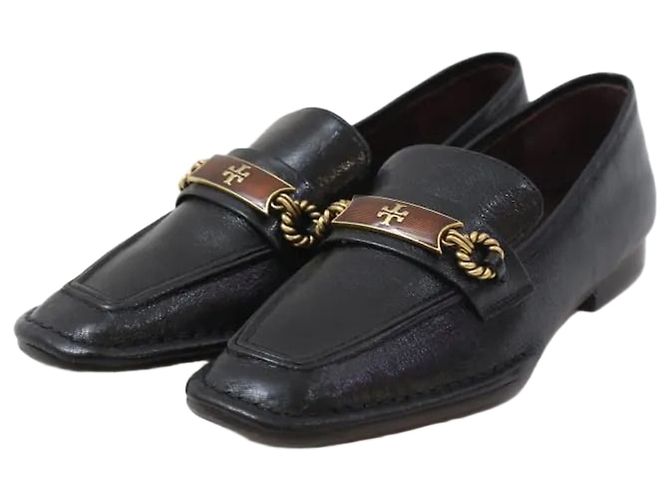 Tory Burch Leather Loafer Black Size