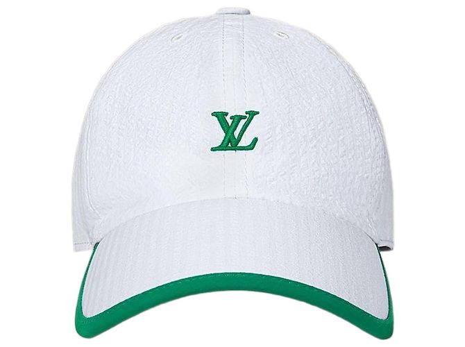 Louis Vuitton Playground Cap Größe Weiß Tuch