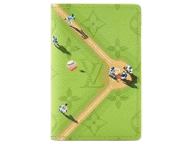 Louis Vuitton Pocket Organizer Baseball Green